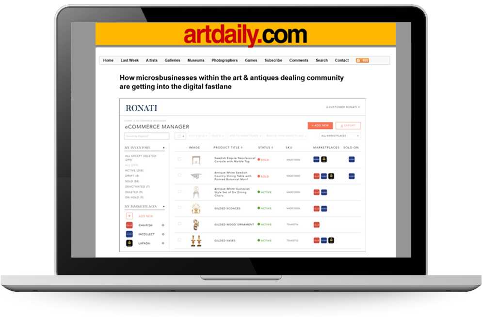 How Microbusinesses Within the Art & Antiques Dealing Community Are Getting into the Digital Fastlane with Ronati