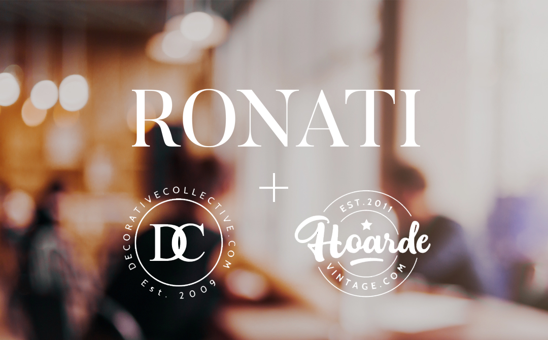 Ronati Partners with The Decorative Collective and Hoarde Vintage